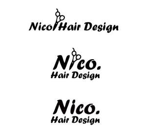 MacMagicianさんの美容院 美容室 ヘアサロン「nico. hair design」のロゴへの提案