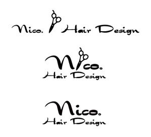 MacMagicianさんの美容院 美容室 ヘアサロン「nico. hair design」のロゴへの提案