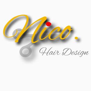 eitatatan (eitatatan)さんの美容院 美容室 ヘアサロン「nico. hair design」のロゴへの提案