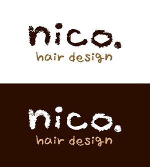 ttsoul (ttsoul)さんの美容院 美容室 ヘアサロン「nico. hair design」のロゴへの提案