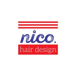 I & Co. ()さんの美容院 美容室 ヘアサロン「nico. hair design」のロゴへの提案