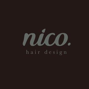 eleven desgin ()さんの美容院 美容室 ヘアサロン「nico. hair design」のロゴへの提案