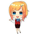 choco紗菜 (minamo_hika)さんのデフォルメされた2頭身のかわいい女の子のキャラクターへの提案