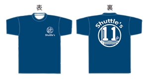 k-fuku (kubofukusuke)さんの大学のバドミントンサークル「Shuttle's」のTシャツデザインへの提案