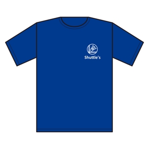 nico ()さんの大学のバドミントンサークル「Shuttle's」のTシャツデザインへの提案