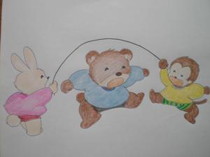 さんのかわいい動物がスポーツするイラストへの提案