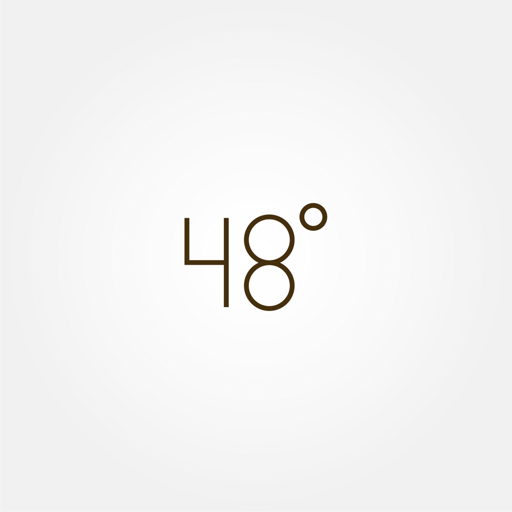 ロースイーツ『48°』のロゴ