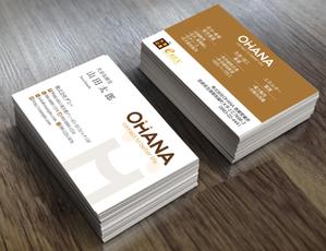 4 dots design (4-dots-design)さんの「株式会社OHANA」の名刺デザインへの提案
