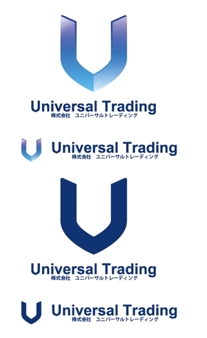 さんの「株式会社　ユニバーサルトレーディング（Ｕｎｉｖｅｒｓａｌ　Ｔｒａｄｉｎｇ）」のロゴ作成への提案