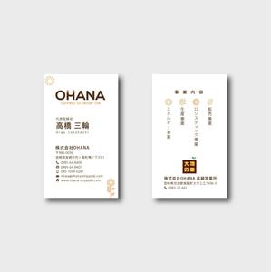 sakuraday (sakuraday)さんの「株式会社OHANA」の名刺デザインへの提案