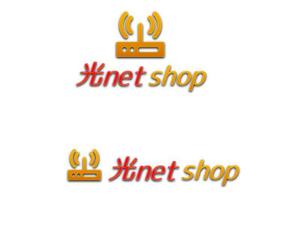 nyapifelさんの「光ｎｅｔ shop」ﾋｶﾘﾈｯﾄｼｮｯﾌﾟというお店の看板のロゴ、デザインへの提案