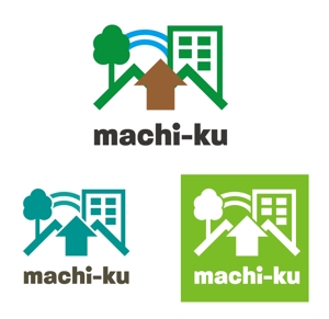 めだかあひる (ahirudagwako)さんのコミュニティデザインラボ「machi-ku」のロゴへの提案