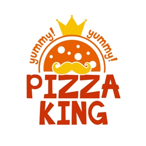 ririri design works (badass_nuts)さんのピザ専門店「PIZZA KING」のロゴ作成依頼への提案