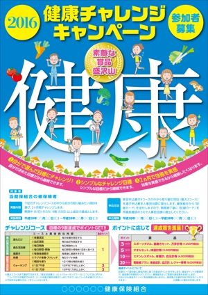 Yamashita.Design (yamashita-design)さんの健康保険組合の健康キャンペーンポスターへの提案