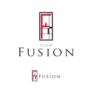 郷山志太 (theta1227)さんの飲食店「CLUB FUSION」のロゴへの提案
