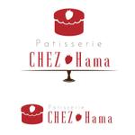 プロのマルチクリエイター　Designing (Designing)さんのケーキ屋　PATISSERIE　CHEZ・Hama　（シェ・ハマ）　ロゴへの提案