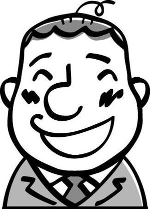 repiy (repiy160309)さんの名刺や自己紹介に使えるちょいボケな似顔絵風の男性顔イラスト(上半身)募集中！への提案