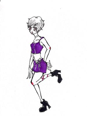 りのん (ranpoo)さんの隻眼、ベリーショートのボーイッシュな女の子のセクシーイラストへの提案