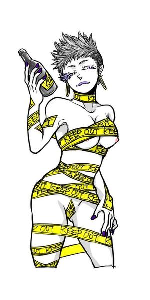 かとひと (hito_a)さんの隻眼、ベリーショートのボーイッシュな女の子のセクシーイラストへの提案