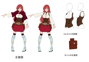 洸景 (makaitaku347)さんのゲーム用　女性キャラクターのデザインへの提案