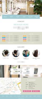 arinomi (arinomi)さんのヘアサロンのホームページデザイン募集！（トップ１ページのみ、コーディングなし）への提案