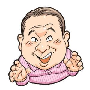アミュスタ (amusta)さんの名刺や自己紹介に使えるちょいボケな似顔絵風の男性顔イラスト(上半身)募集中！への提案