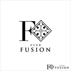 Galsia design (zeacocat86)さんの飲食店「CLUB FUSION」のロゴへの提案