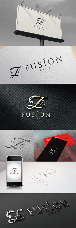 k_31 (katsu31)さんの飲食店「CLUB FUSION」のロゴへの提案