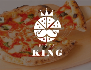 AI TANAKA (RINO02)さんのピザ専門店「PIZZA KING」のロゴ作成依頼への提案