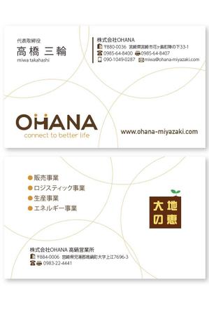 k_lab (k_masa)さんの「株式会社OHANA」の名刺デザインへの提案