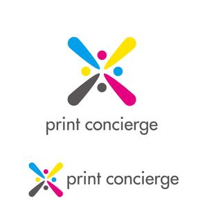taki-5000 (taki-5000)さんの印刷の窓口ショップ　「print concierge（プリントコンシェルジュ）」のロゴへの提案
