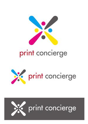 taki-5000 (taki-5000)さんの印刷の窓口ショップ　「print concierge（プリントコンシェルジュ）」のロゴへの提案