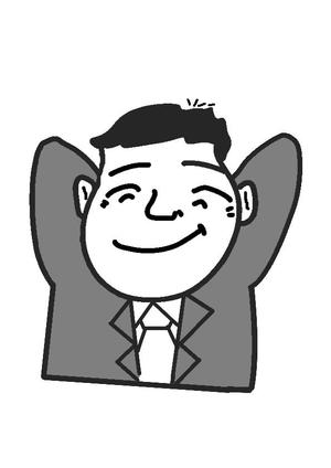 miia (miia)さんの名刺や自己紹介に使えるちょいボケな似顔絵風の男性顔イラスト(上半身)募集中！への提案