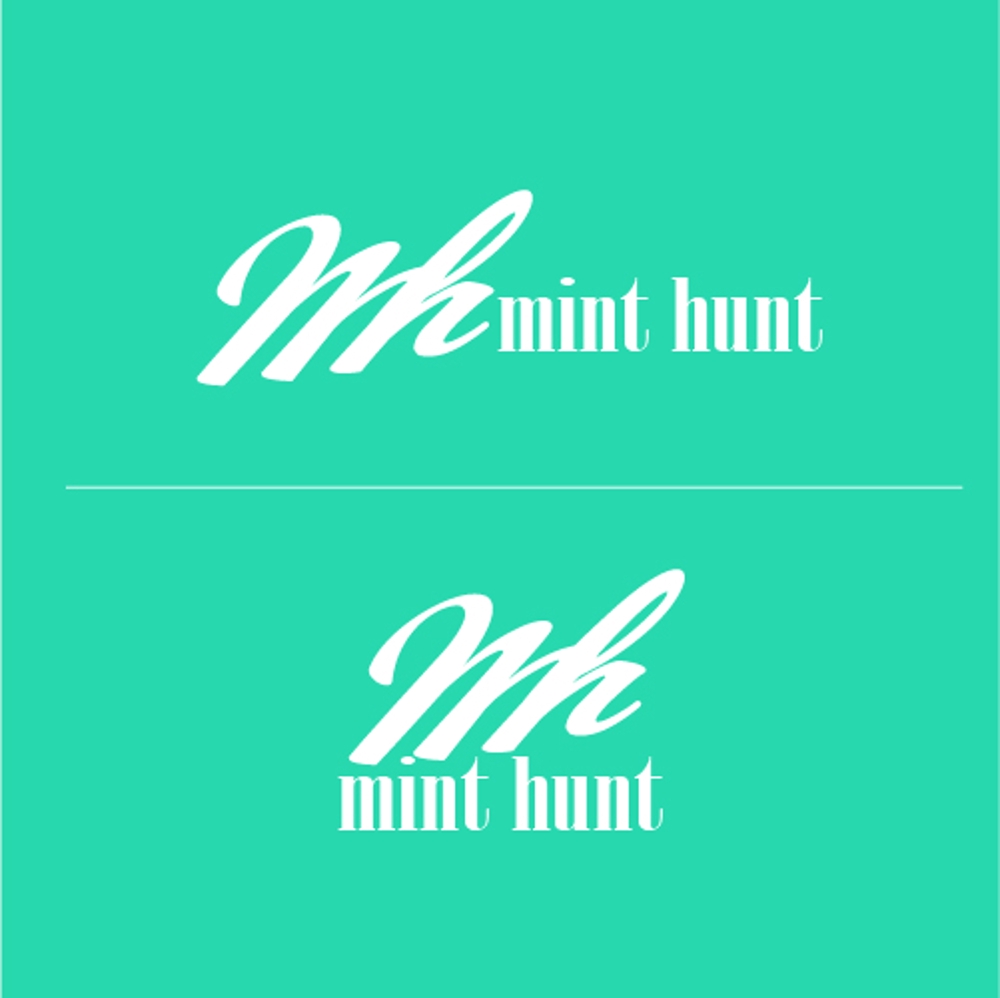 アクセサリーショップ「mint hunt」のロゴデザイン