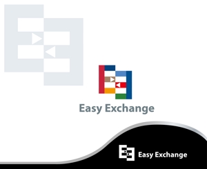 IandO (zen634)さんの外貨自動両替機システム「easy exchange」のサービスのロゴへの提案