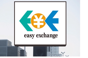 POST  BOX (postbox)さんの外貨自動両替機システム「easy exchange」のサービスのロゴへの提案