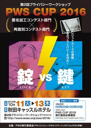 Cam_104 (Cam_104)さんの個人データの匿名加工・再識別コンテストPWSCUP 2016のポスターデザインへの提案
