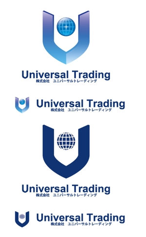 さんの「株式会社　ユニバーサルトレーディング（Ｕｎｉｖｅｒｓａｌ　Ｔｒａｄｉｎｇ）」のロゴ作成への提案