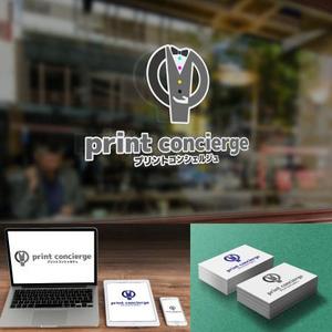 Blu:D (aomasa)さんの印刷の窓口ショップ　「print concierge（プリントコンシェルジュ）」のロゴへの提案