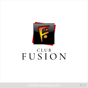dari88 Design (dari88)さんの飲食店「CLUB FUSION」のロゴへの提案