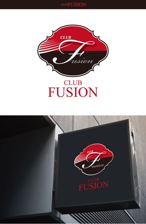 カールおじさん ()さんの飲食店「CLUB FUSION」のロゴへの提案