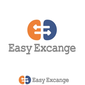 あどばたいじんぐ・とむ (adtom)さんの外貨自動両替機システム「easy exchange」のサービスのロゴへの提案