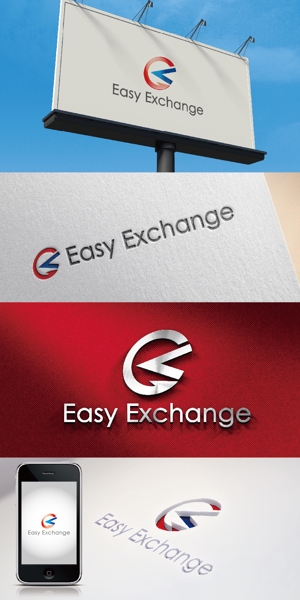 k_31 (katsu31)さんの外貨自動両替機システム「easy exchange」のサービスのロゴへの提案