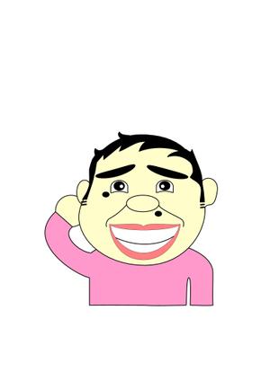 keroro009 (keroro009)さんの名刺や自己紹介に使えるちょいボケな似顔絵風の男性顔イラスト(上半身)募集中！への提案