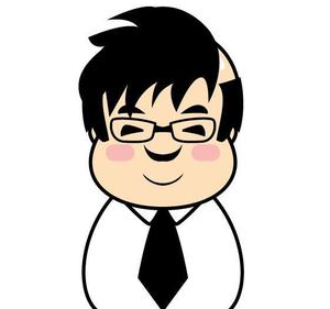 loveinko (loveinko)さんの名刺や自己紹介に使えるちょいボケな似顔絵風の男性顔イラスト(上半身)募集中！への提案