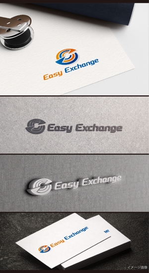 Cobalt Blue (Cobalt_B1ue)さんの外貨自動両替機システム「easy exchange」のサービスのロゴへの提案