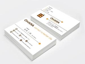 ラテ・アート (LatteArt)さんの「株式会社OHANA」の名刺デザインへの提案