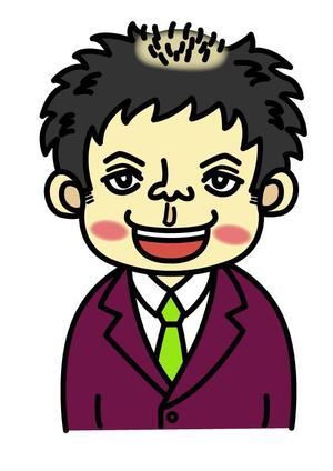 yuh (yuhmanta)さんの名刺や自己紹介に使えるちょいボケな似顔絵風の男性顔イラスト(上半身)募集中！への提案