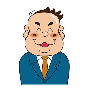 ゆ～もあ (shimiyang)さんの名刺や自己紹介に使えるちょいボケな似顔絵風の男性顔イラスト(上半身)募集中！への提案