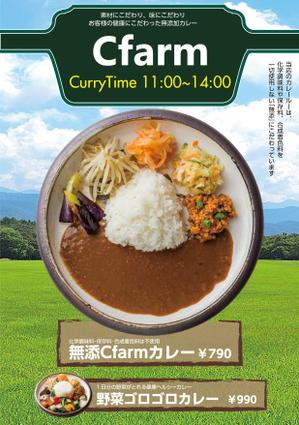 masashige.2101 (masashige2101)さんの飲食店（カレー、カフェ、ソフトバル）のA4チラシ作成への提案